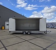 Humbaur gesloten plateauwagen 3500kg 618x203x188cm met verkoopklep
