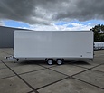 Humbaur gesloten plateauwagen 3500kg 618x203x188cm met verkoopklep