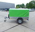 Gebruikte Saris bakwagen 750kg 210x115x100cm met huif