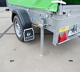 Gebruikte Saris bakwagen 750kg 210x115x100cm met huif