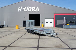 Henra machinetransporter tridemas 3500kg 450x170cm met oprijklep 165cm