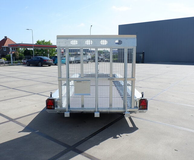 Henra machinetransporter tridemas 3500kg 450x170cm met oprijklep 165cm