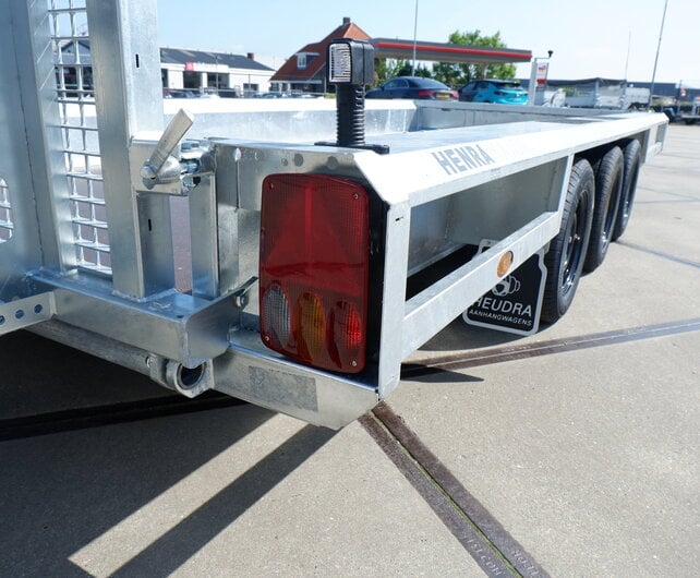Henra machinetransporter tridemas 3500kg 450x170cm met oprijklep 165cm