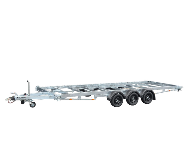 Vlemmix containertrailer 20FT 3500kg 600x244cm 3x 1800kg assen