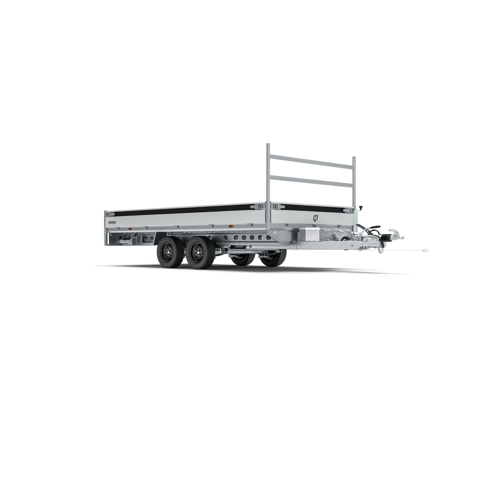 Henra plateauwagen tandemas 3000kg 401x202cm Xpert