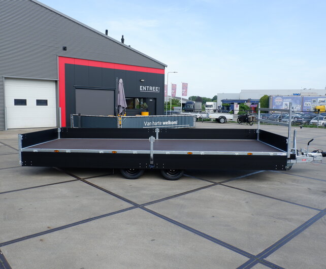 Henra plateauwagen tandemas 3500kg 553x202cm BlackLabel