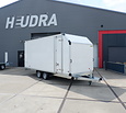 Humbaur gesloten plateauwagen 3500kg 518x203x188cm met zijdeur en schuin dak