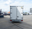Humbaur gesloten plateauwagen 3500kg 518x203x209cm met zijdeur en schuin dak