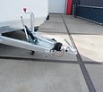 Humbaur gesloten plateauwagen 3500kg 518x203x188cm met zijdeur en schuin dak