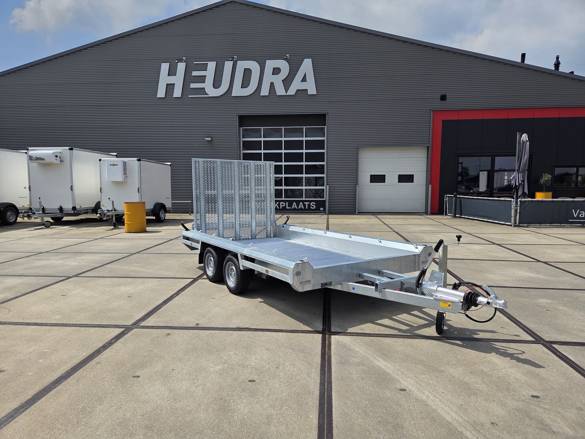 Hulco Terrax-2 3500kg 344x165cm machinetransporter met klep 150cm