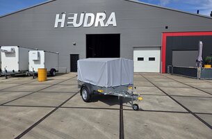 Humbaur Steely bakwagen 750kg met huif en neuswiel 205x109x100cm
