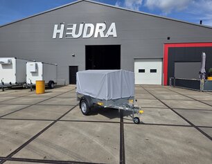 Humbaur Steely bakwagen 750kg met huif en neuswiel 205x109x100cm