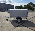 Humbaur Steely bakwagen 750kg met huif en neuswiel 205x109x100cm
