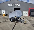 Humbaur Steely bakwagen 750kg met huif en neuswiel 205x109x100cm