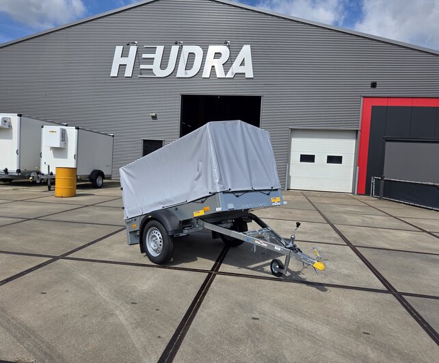 Humbaur Steely bakwagen 750kg met huif en neuswiel 205x109x100cm