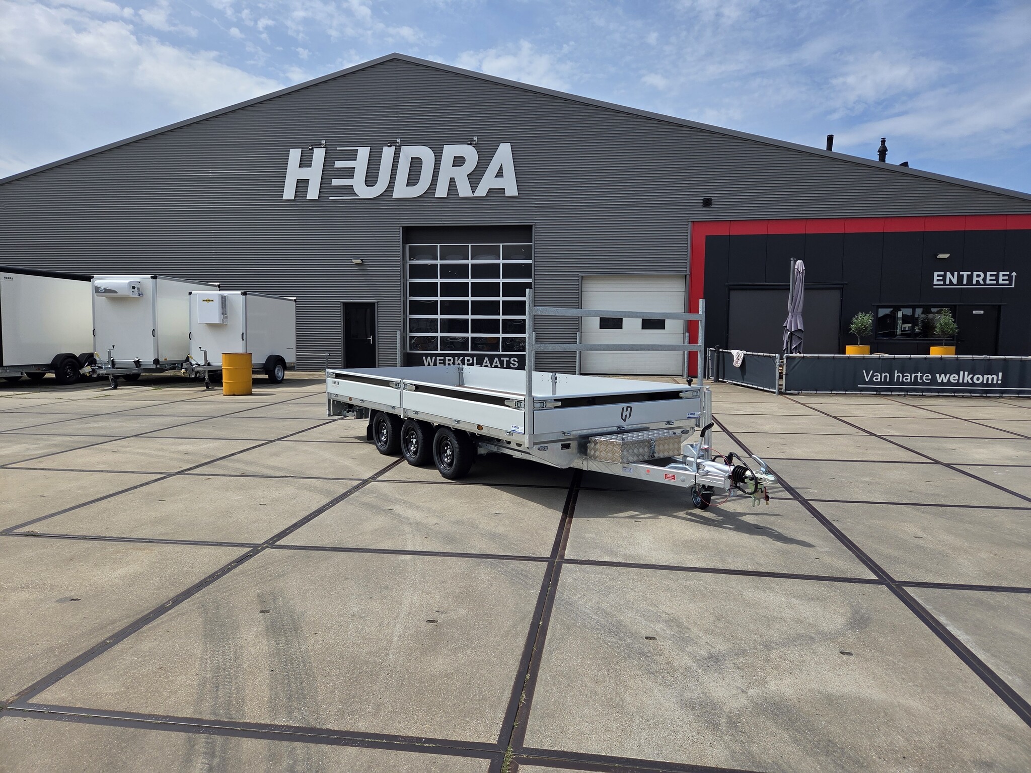 Henra plateauwagen tridemas 3500kg 453x202cm Xpert