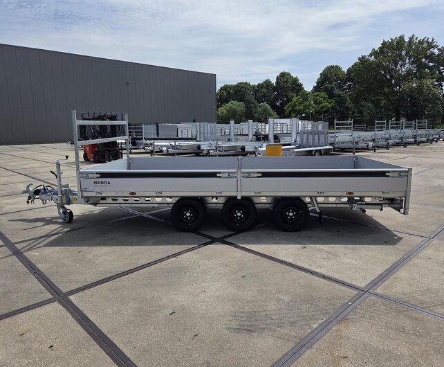 Henra plateauwagen tridemas 3500kg 453x202cm Xpert
