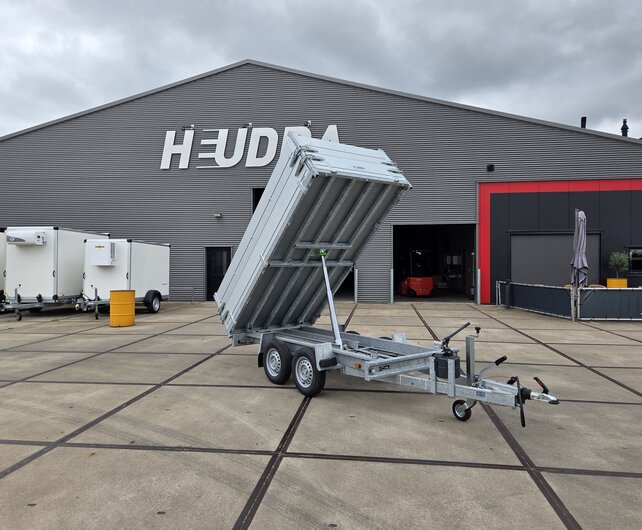 Anssems KSX 2000kg 305x153cm achterwaartse kipper handbediend met opzetborden