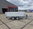 Anssems KSX 2000kg 305x153cm achterwaartse kipper handbediend met opzetborden