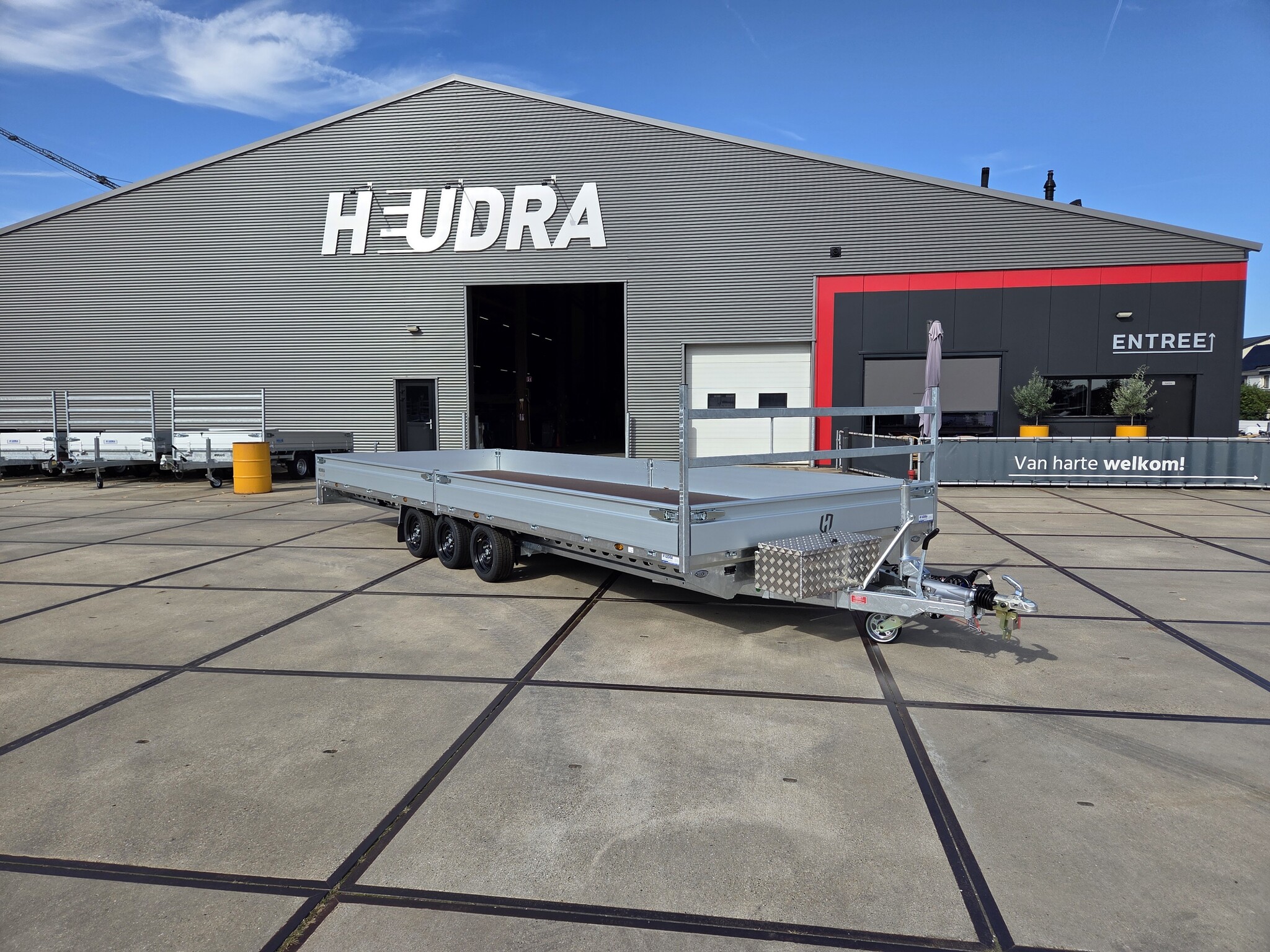 Henra plateauwagen tridemas 3500kg 703x248cm