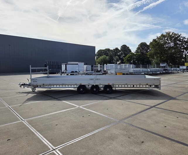 Henra plateauwagen tridemas 3500kg 703x248cm