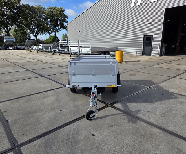 Anssems bagagewagen GT500 181x101x48cm met reservewiel, dakdragers en steunpoten