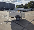 Anssems bagagewagen GT500 181x101x48cm met reservewiel, dakdragers en steunpoten