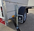 Anssems bagagewagen GT500 181x101x48cm met reservewiel, dakdragers en steunpoten