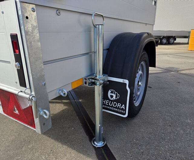 Anssems bagagewagen GT500 181x101x48cm met reservewiel, dakdragers en steunpoten