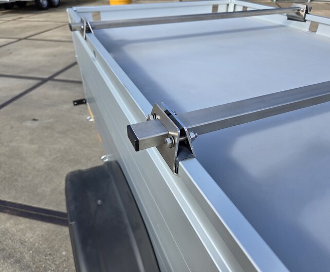 Anssems bagagewagen GT500 181x101x48cm met reservewiel, dakdragers en steunpoten
