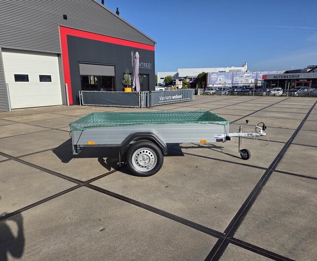 Saris KING XL 750kg bakwagen 226x126cm met gaasnet en neuswiel