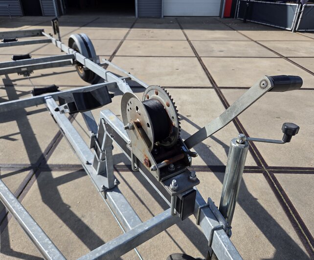 Gebruikte Marlin boottrailer 1500kg 550x200cm