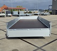 Henra plateauwagen tridemas 3500kg 453x202cm