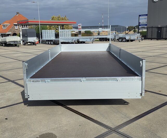 Henra plateauwagen tridemas 3500kg 453x202cm