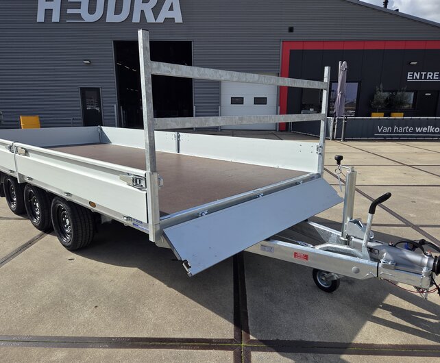 Henra plateauwagen tridemas 3500kg 453x202cm