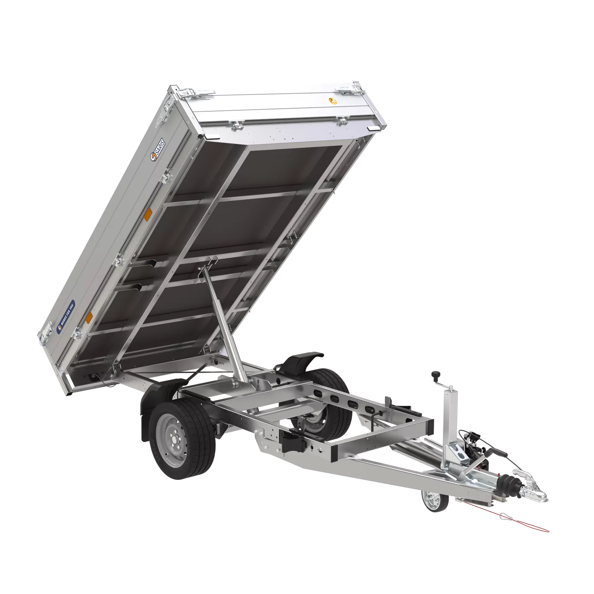 Saris achterwaartse kipper 1800kg 256x150cm