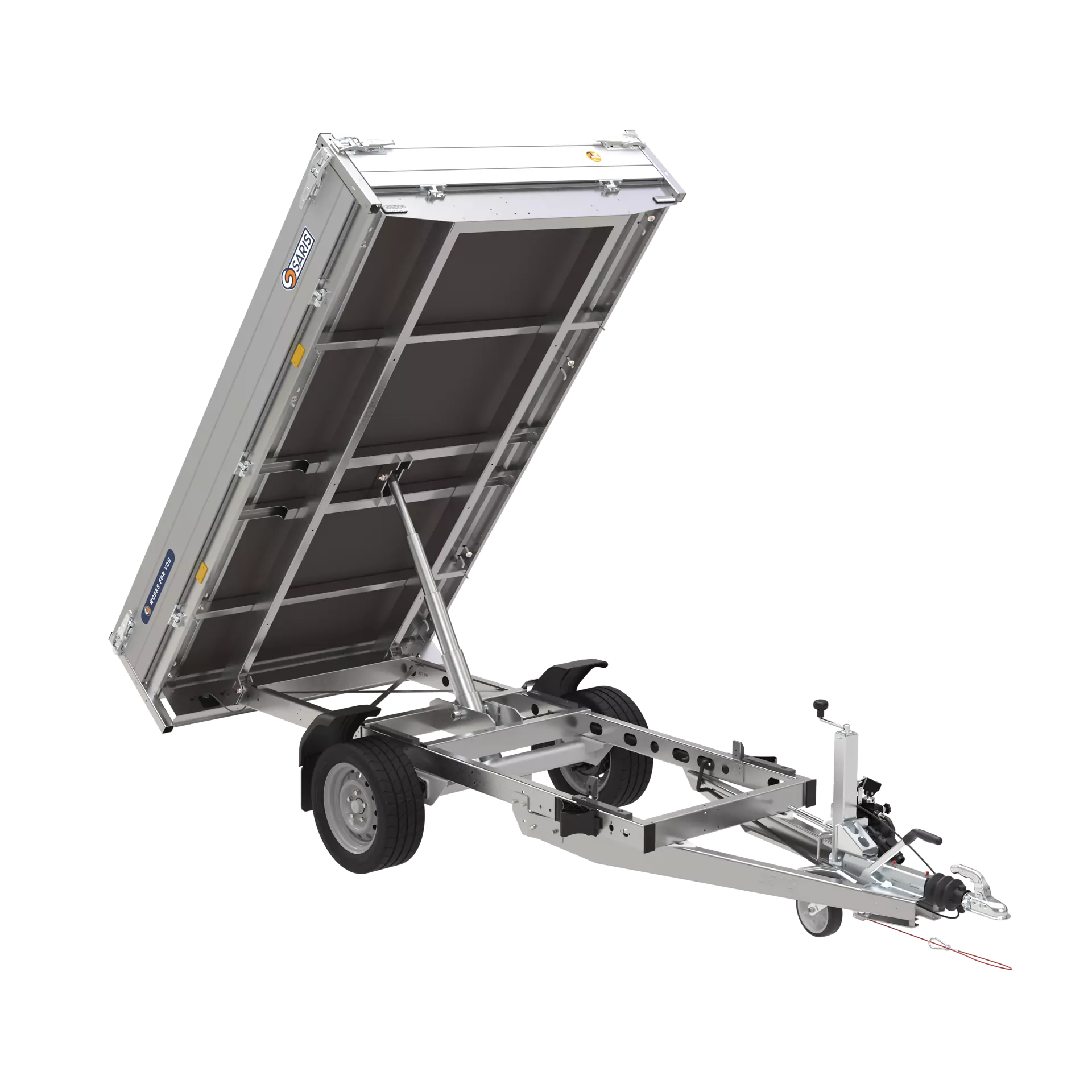 Saris achterwaartse kipper 1800kg 276x150cm