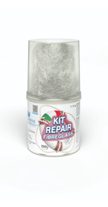 Kit Repair Fibreglass - Reparatiekit Polyester