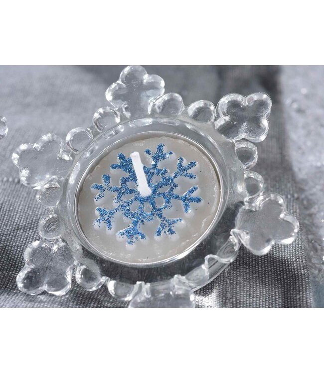 Waxinelichthouder Sneeuwvlok