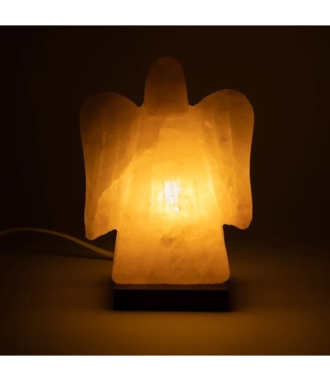 Zoutlamp engel met snoer en LED lamp