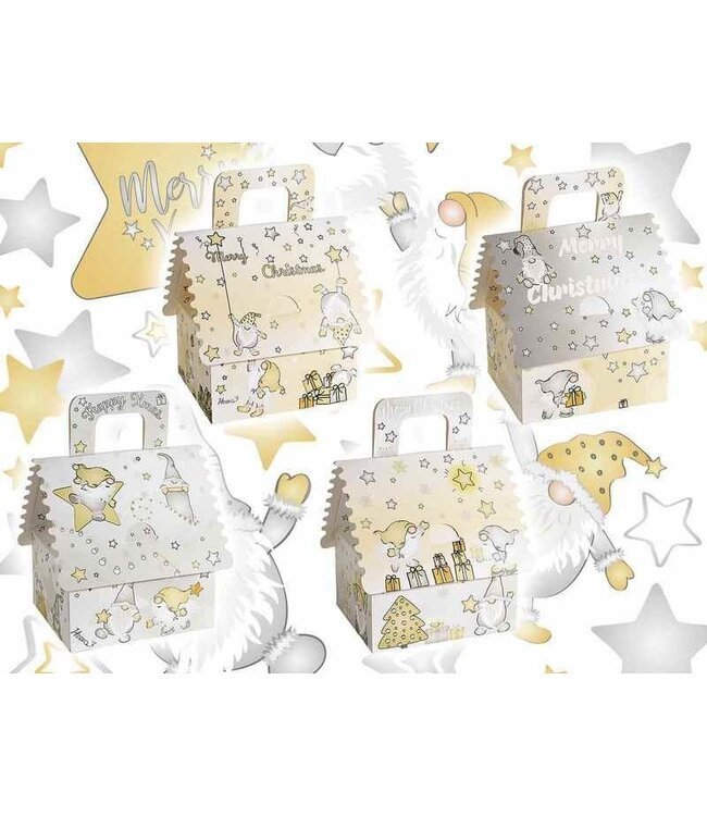 Kersthuis box 3 stuks