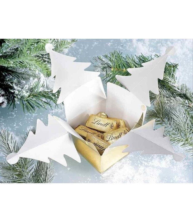 Doosje met kerstboom vorm