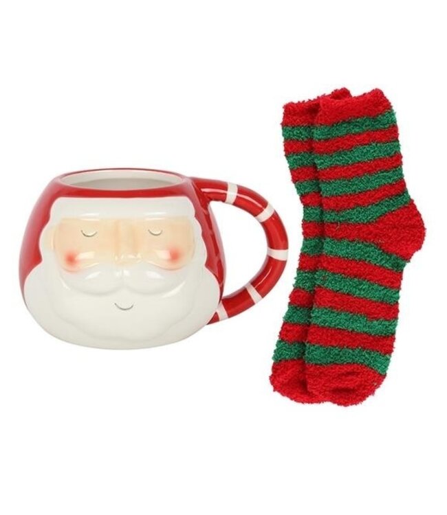 Kerstmis mok met kerstsokken