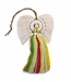 Macramé engel  regenboog