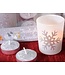 Kerst geschenkdoos met 2 theelichtjes en 2 kaarskouders