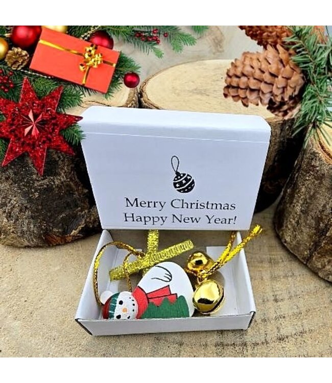 Wensdoosje "Merry Christmas Happy New Year"