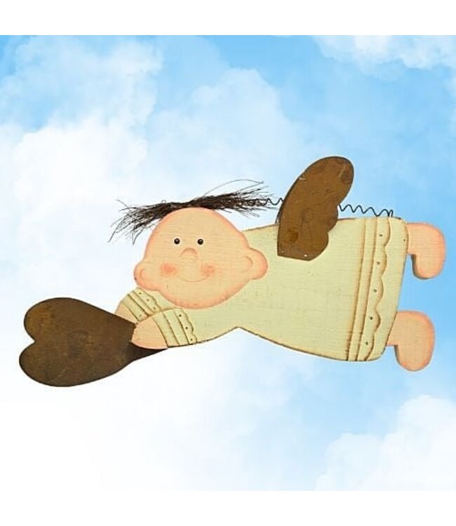 Beschermengel Groot Hout – 38 x 18 cm