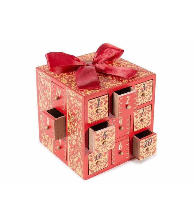 Houten Adventskalender in cadeauverpakking