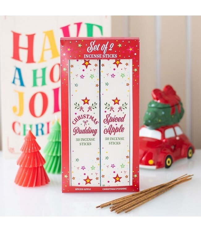 Set van 2 nostalgische kerstwierookstokjes pakket
