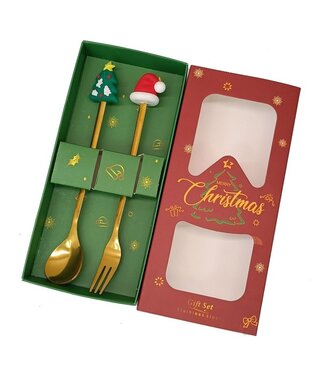2-delige Kerst Bestek Set 2-delige Kerst Bestek Set